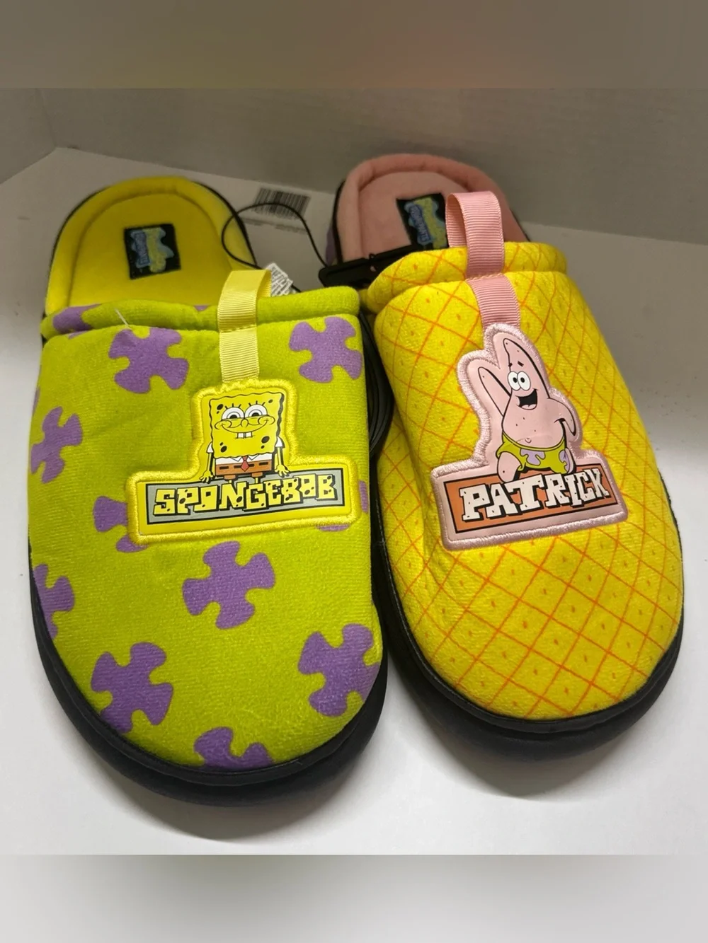SpongeBob SquarePants & Patrick Star Men's Bounce Scuff Slippers Ground Up 13/14